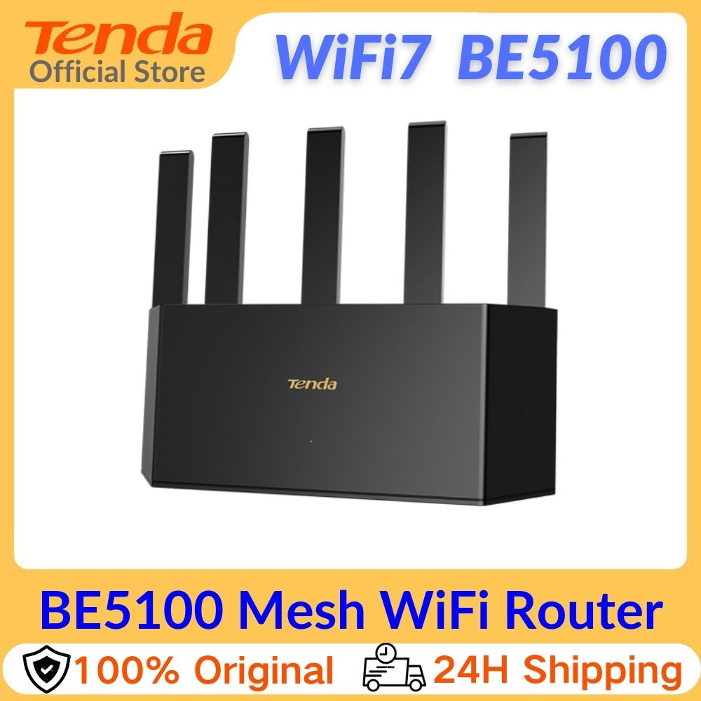 Wifi 6E Router Tri Band 6Ghz - Tenda Router BE6L Dual-Core Wifi7 BE5100