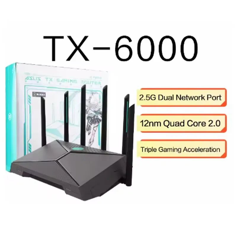 Gaming Router 2.5G Port - เราเตอร์เกมมิ่ง TX-AX6000, พอร์ตคู่ 2.5G, ระบบเครือข่าย AiMesh