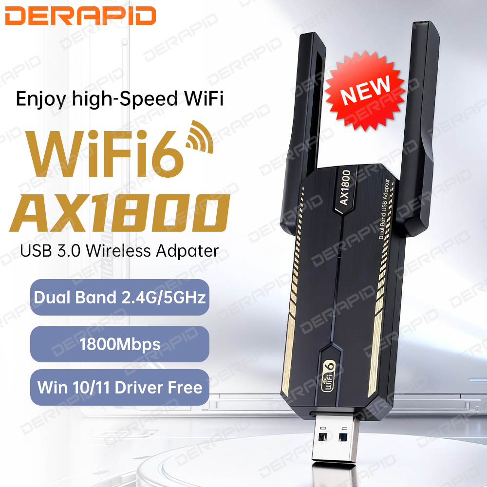 Wifi 6 Usb Adapter Ax1800 - อะแดปเตอร์ AX1800 WiFi 6 USB 3.0