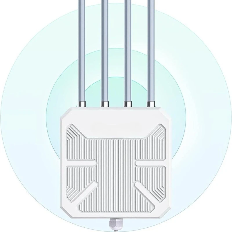 Wifi 6 Outdoor Ap Waterproof - เราเตอร์ไร้สายกลางแจ้งแบบ Dual 2.4GHz 5GHz กันน้ำ WiFi