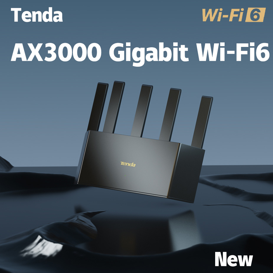 Wifi 6E Router Tri Band 6Ghz - Tenda AX3000 MESH WiFi6 Gigabit Wireless