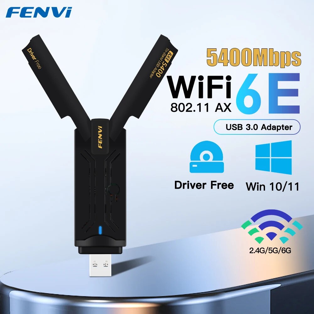 Wifi 6 Usb Adapter Ax1800 - Fenvi AX5400 WiFi 6E USB อะแดปเตอร์ดองเกิล2.4G/5g/6GHz