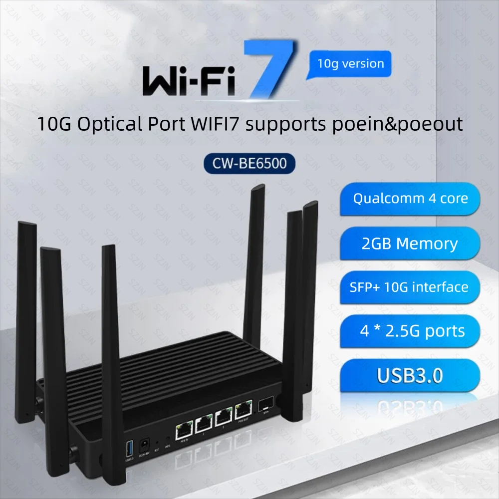 Router With Sfp+ 10G Port - เราเตอร์ WIFI7 พอร์ต 10G SFP+ รุ่น