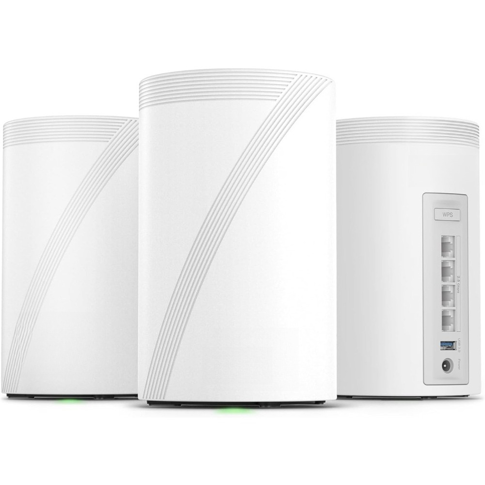 Wifi 6 Mesh System 3 Pack - ระบบไวไฟ 7 แบบไตรแบนด์ BE10000 ความเร็ว 10Gbps