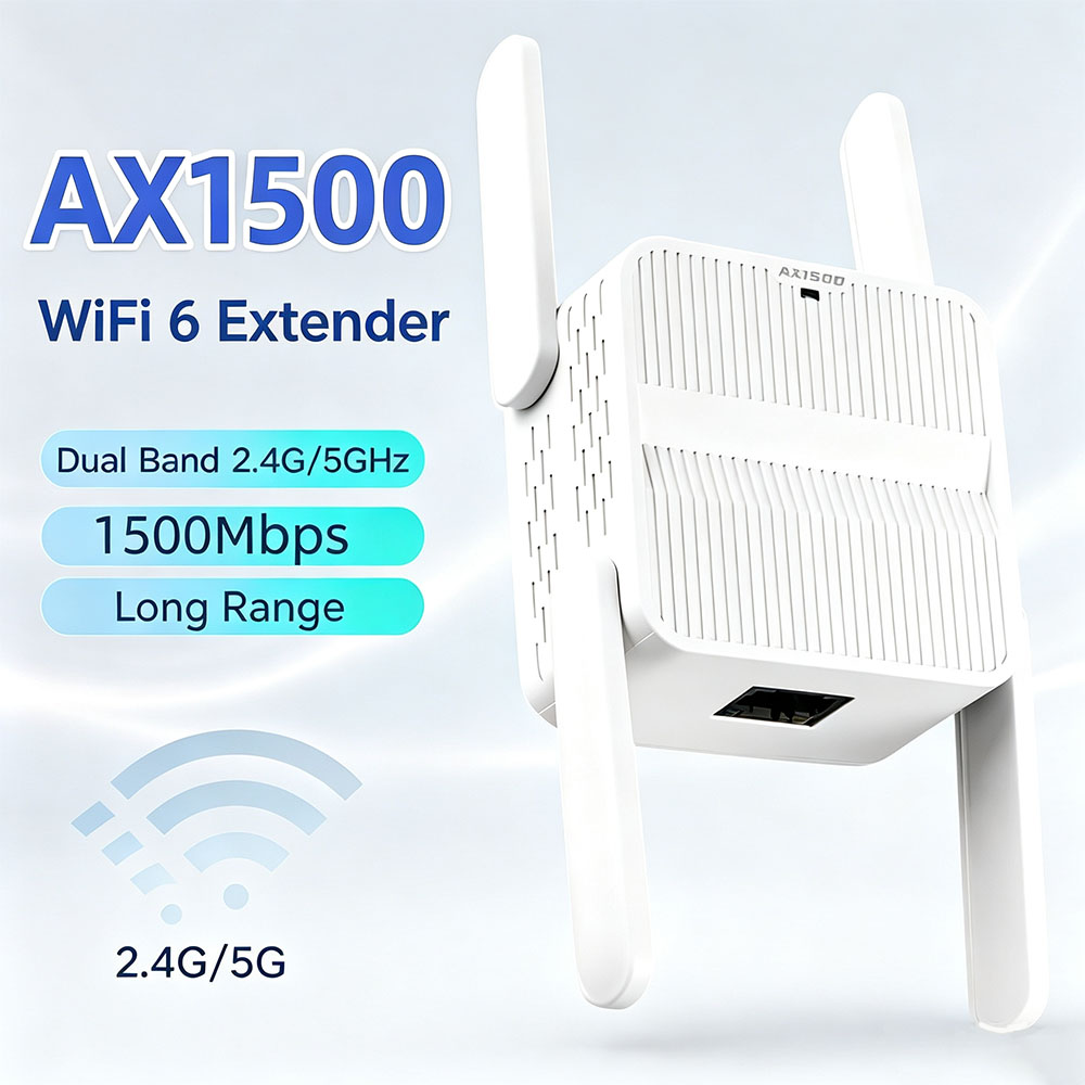 Wifi 6 Range Extender Ax1500 - AX1500 WiFi 6 เครื่องขยายสัญญาณ ตัวขยายสัญญาณแบบรีพีทเตอร์ รองรับสองย่านความถี่