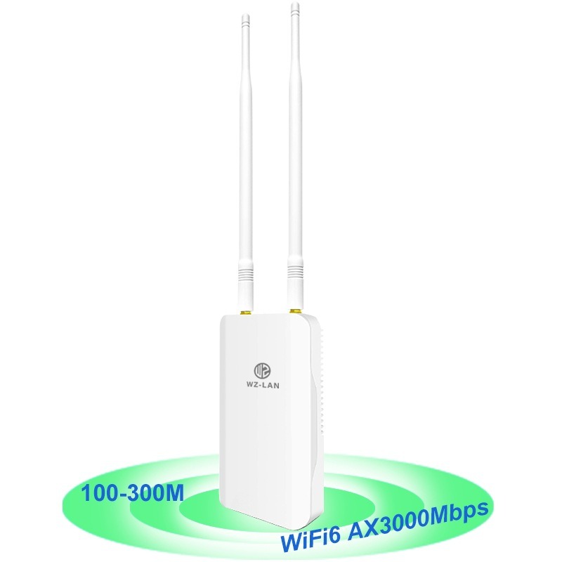 Wifi 6 Outdoor Ap Waterproof - WiFi6 3000Mbps จุดเชื่อมต่อไร้สายภายนอกกำลังสูง สำหรับใช้งานภายในและภายนอกอาคาร กันน้ำ รองรับ