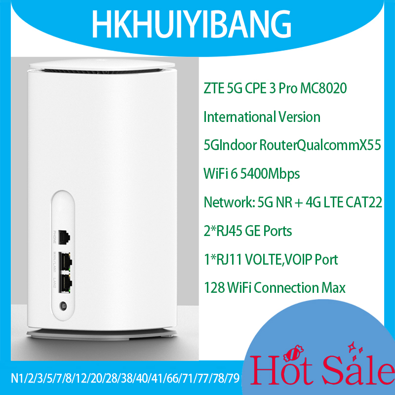 4G 5G Router Sim Slot Wifi 6 - ZTE 5G CPE PRO 3 MC8020