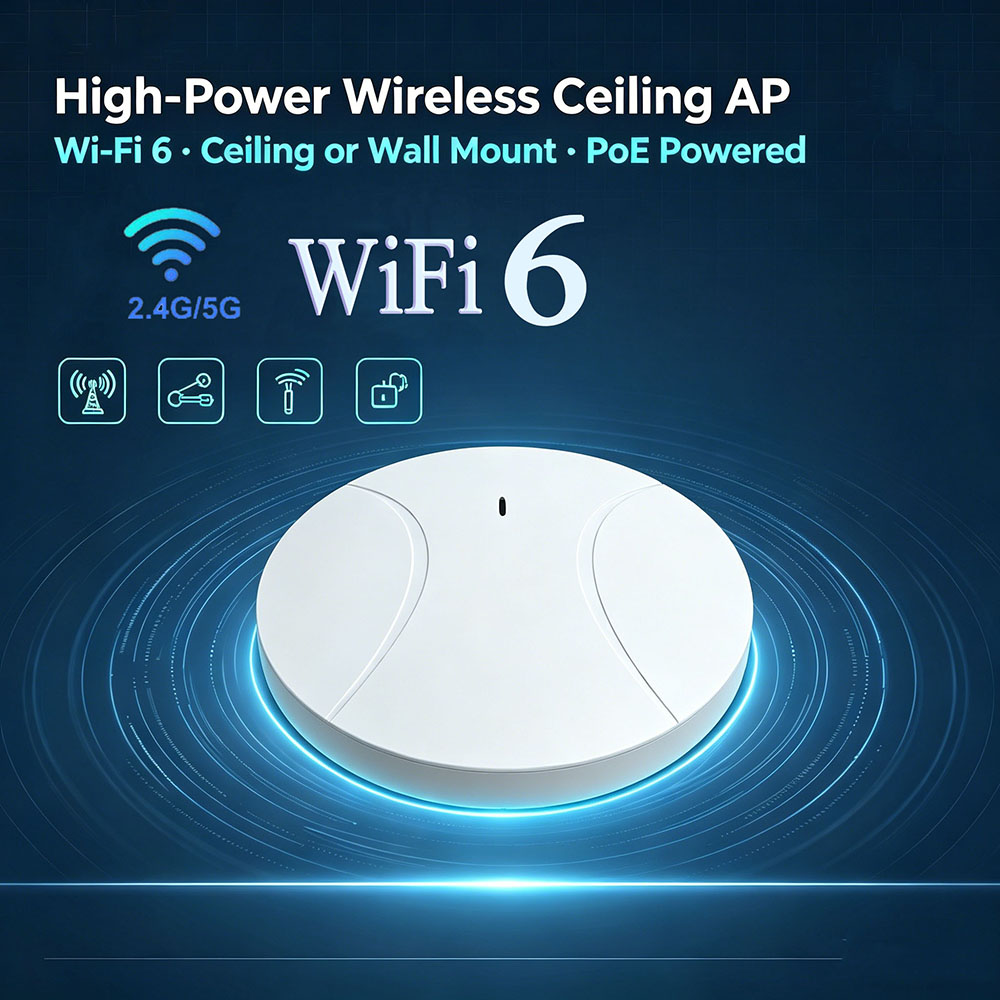 Wifi 6 Access Point Ceiling Poe - WiFi6 Ceiling AP 3000Mbps Gigabit POE