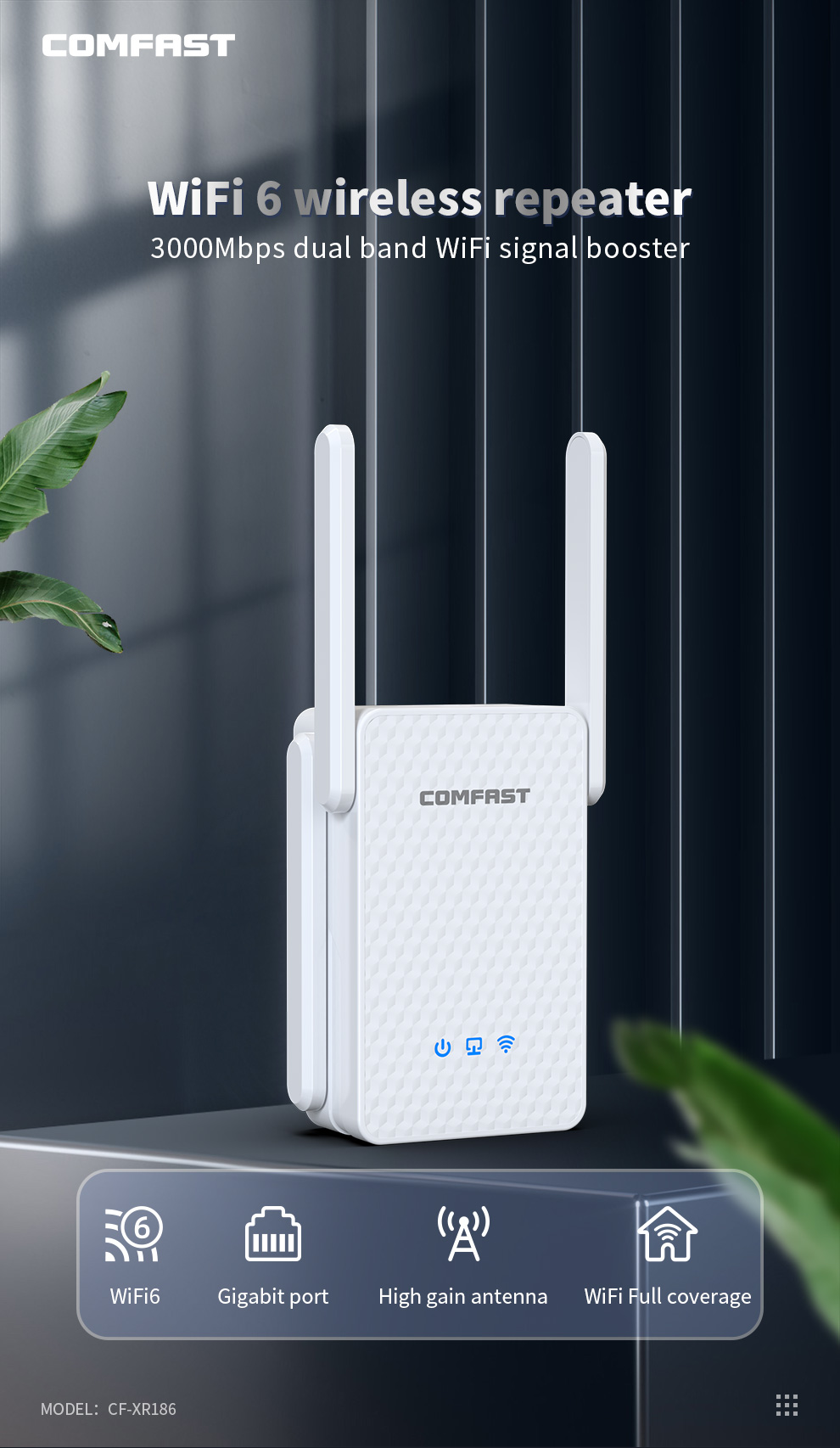 COMFAST 3000Mbps WiFi 6 Repeat - Wifi 6 Mesh System 3 Pack บทวิจารณ์และราคา