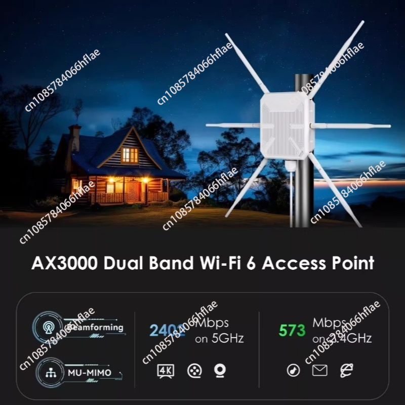เราเตอร์ไร้สายแบบเมช WiFi 6 AX - Wifi 6 Outdoor Ap Waterproof บทวิจารณ์และราคา
