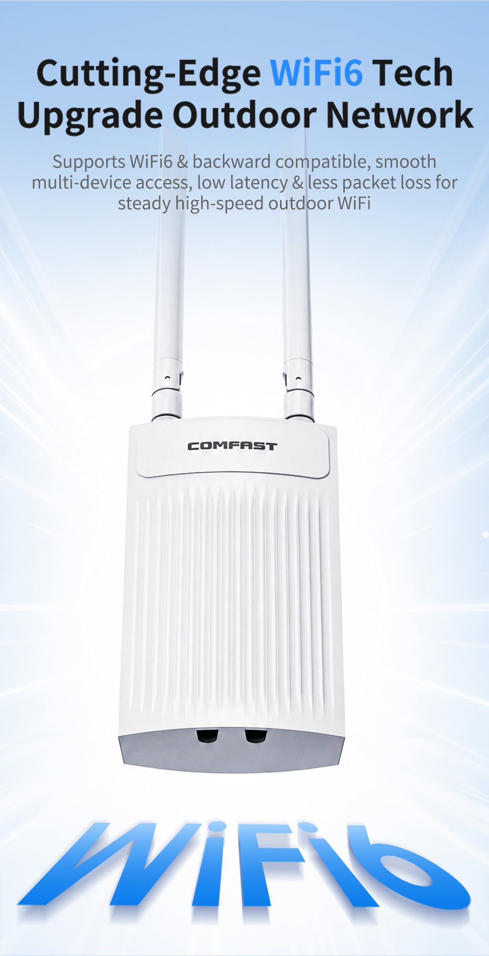 COMFAST 3000M อุปกรณ์กระจายสัญ - Wifi 6 Outdoor Ap Waterproof บทวิจารณ์และราคา