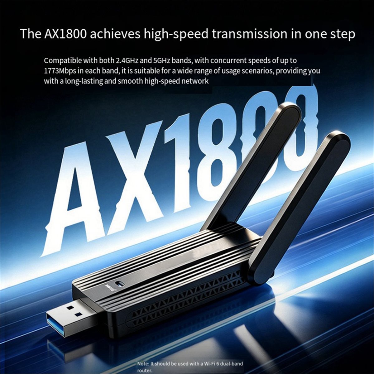 อะแดปเตอร์ WiFi6 USB ไร้สาย AX - Wifi 6 Usb Adapter Ax1800 บทวิจารณ์และราคา