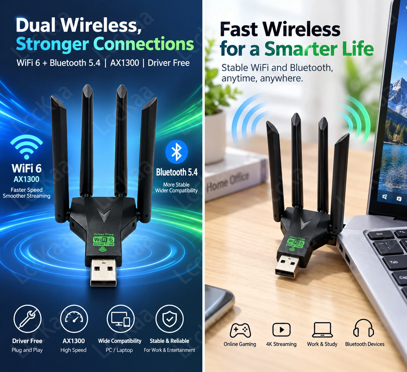 AX1300 อะแดปเตอร์ USB WiFi 6 บ - Wifi 6 Usb Adapter Ax1800 บทวิจารณ์และราคา