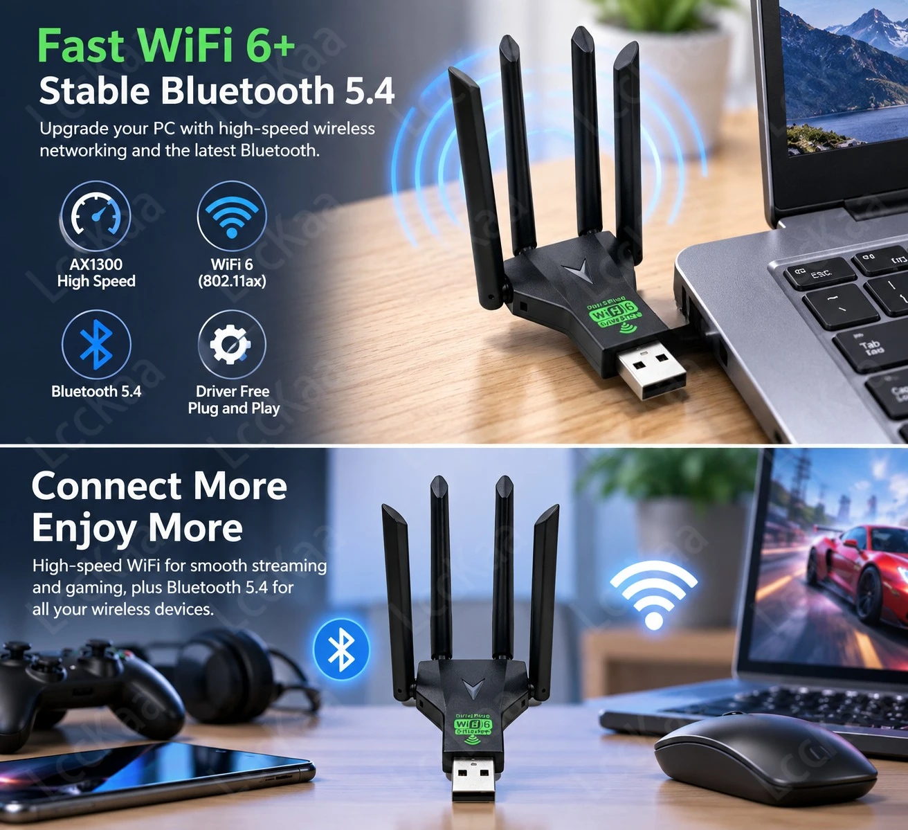 AX1300 อะแดปเตอร์ USB WiFi 6 บ - Wifi 6 Usb Adapter Ax1800 บทวิจารณ์และราคา