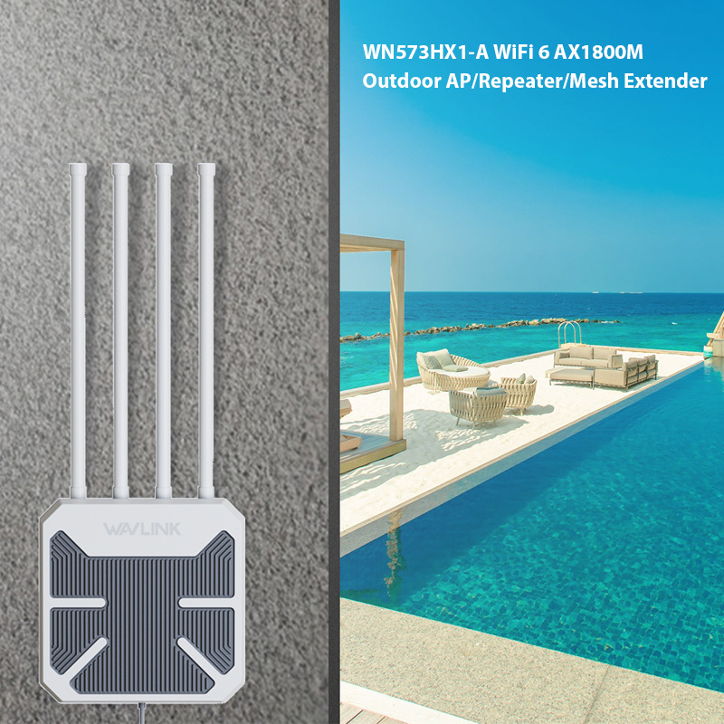 เราเตอร์ไร้สายกลางแจ้งแบบ Dual - Wifi 6 Outdoor Ap Waterproof บทวิจารณ์และราคา