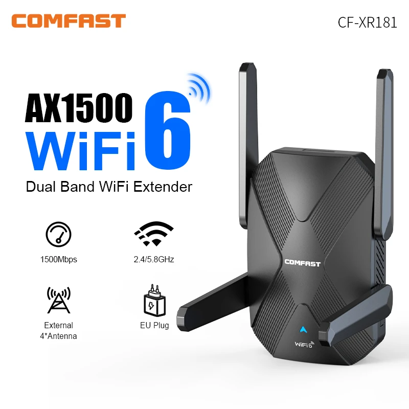 COMFAST AX1500 Wifi6 Repeater  - Wifi 6 Range Extender Ax1500 บทวิจารณ์และราคา
