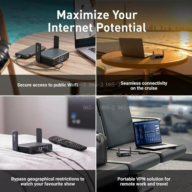 เราเตอร์พกพา WiFi 7 พร้อมหน้าจ - Gaming Router 2.5G Port บทวิจารณ์และราคา