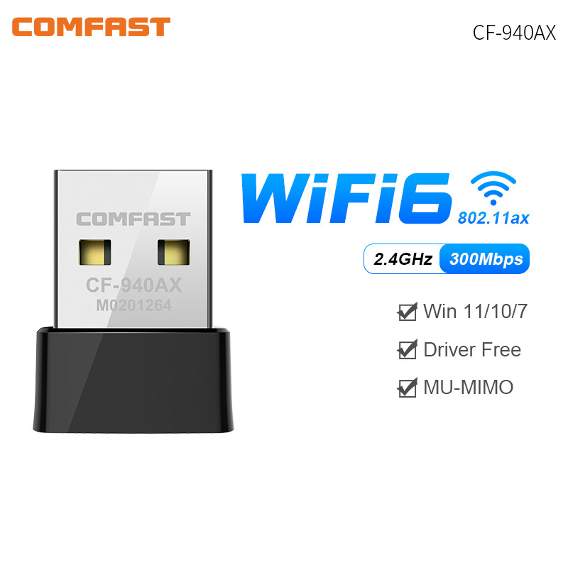 อะแดปเตอร์ WiFi6 USB COMFAST ร - Wifi 6 Usb Adapter Ax1800 บทวิจารณ์และราคา