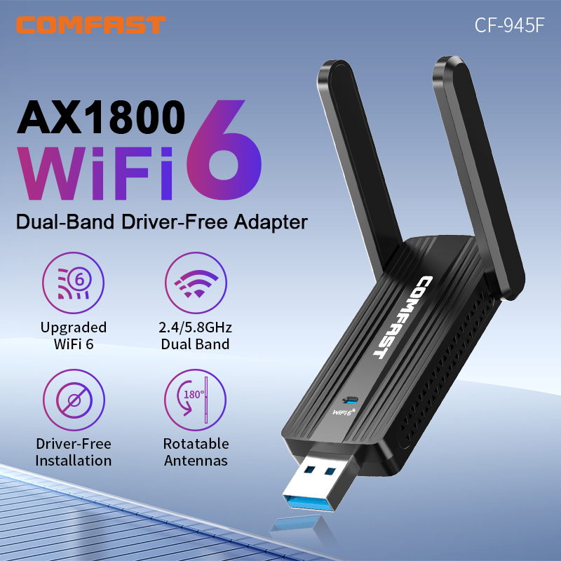 COMFAST AX1800 อะแดปเตอร์ USB  - Wifi 6 Usb Adapter Ax1800 บทวิจารณ์และราคา