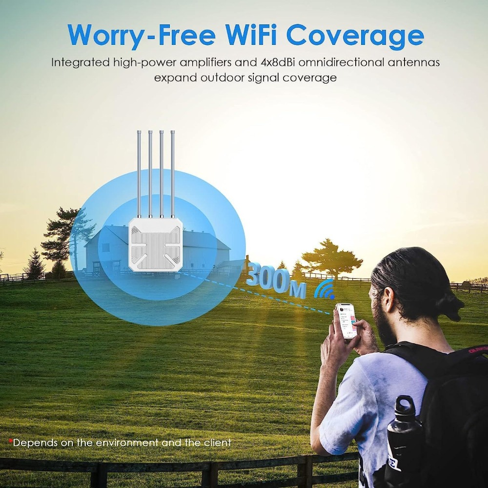 เราเตอร์ไร้สายภายนอกอาคารแบบกั - Wifi 6 Outdoor Ap Waterproof บทวิจารณ์และราคา