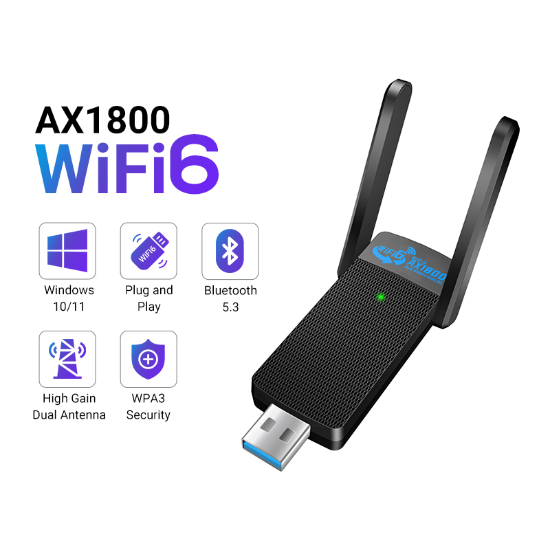 WALRAM 1800Mbps WiFi 6 USBอะแด - Wifi 6 Usb Adapter Ax1800 บทวิจารณ์และราคา