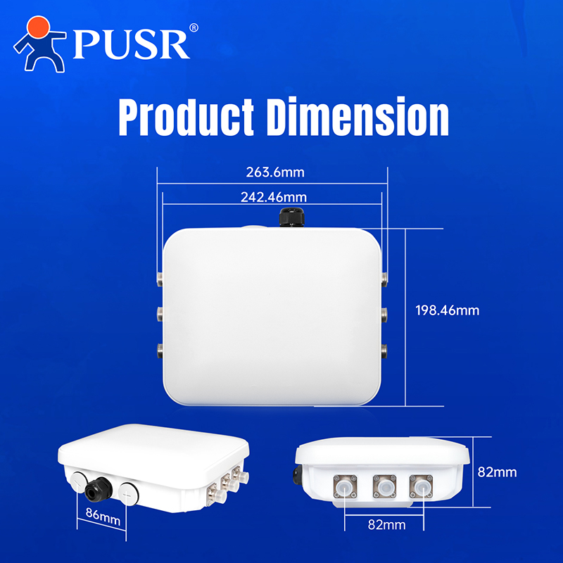 PUSR กลางแจ้ง WiFi6 AX7800 Tri - Wifi 6 Outdoor Ap Waterproof บทวิจารณ์และราคา