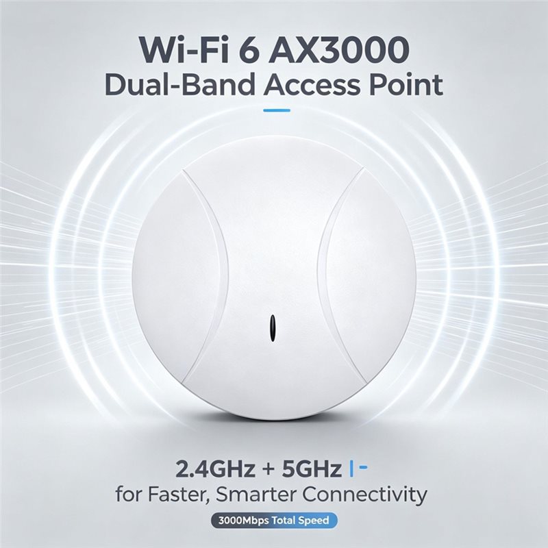 LXYB18B AX3000M จุดเชื่อมต่อไร - Wifi 6 Access Point Ceiling Poe บทวิจารณ์และราคา