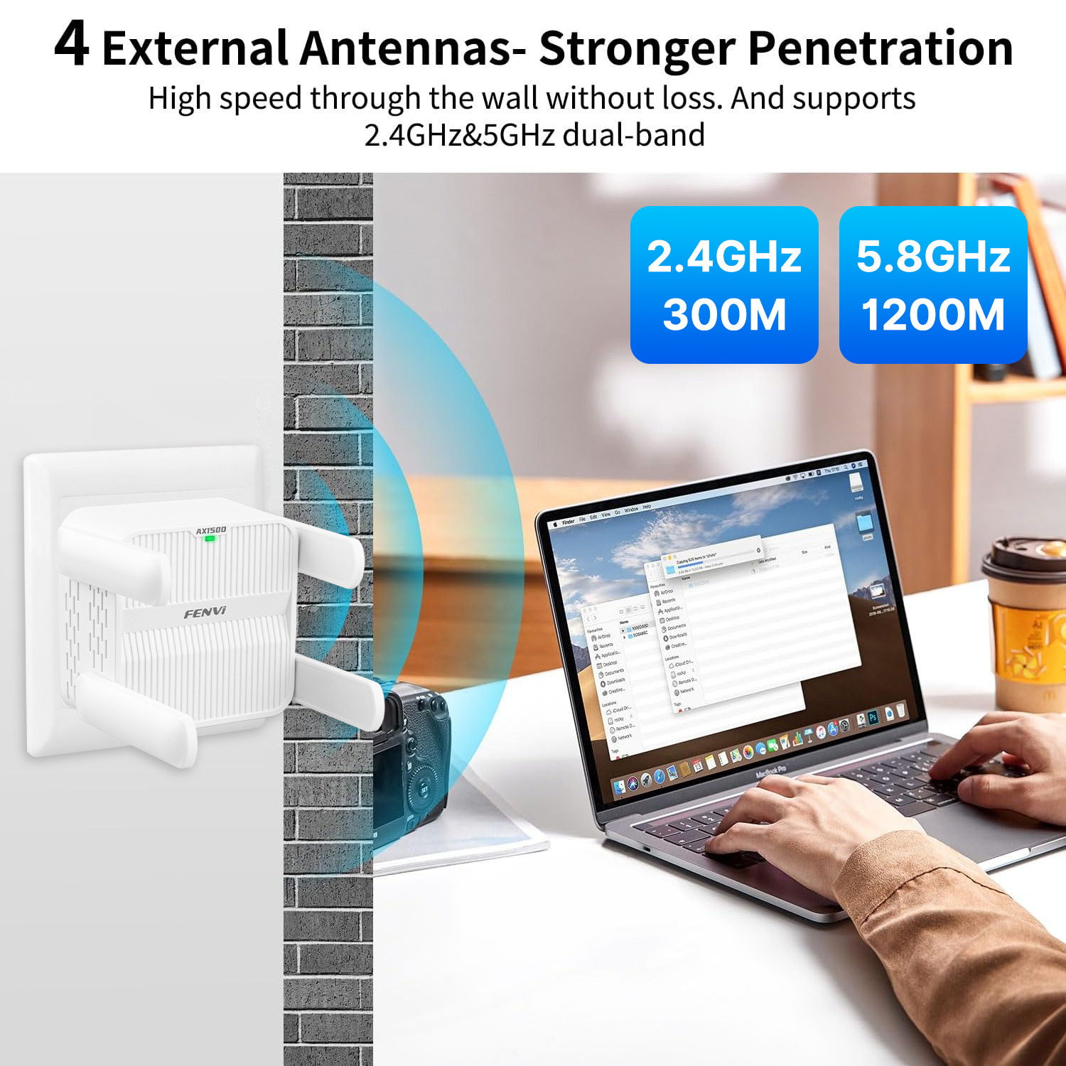FENVI 5 Ghz AX1500 WiFi 6 Repe - Wifi 6 Range Extender Ax1500 บทวิจารณ์และราคา