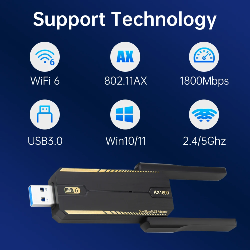 KEBIDUMEI USB 3.0 WiFi 6 Adapt - Wifi 6 Usb Adapter Ax1800 บทวิจารณ์และราคา