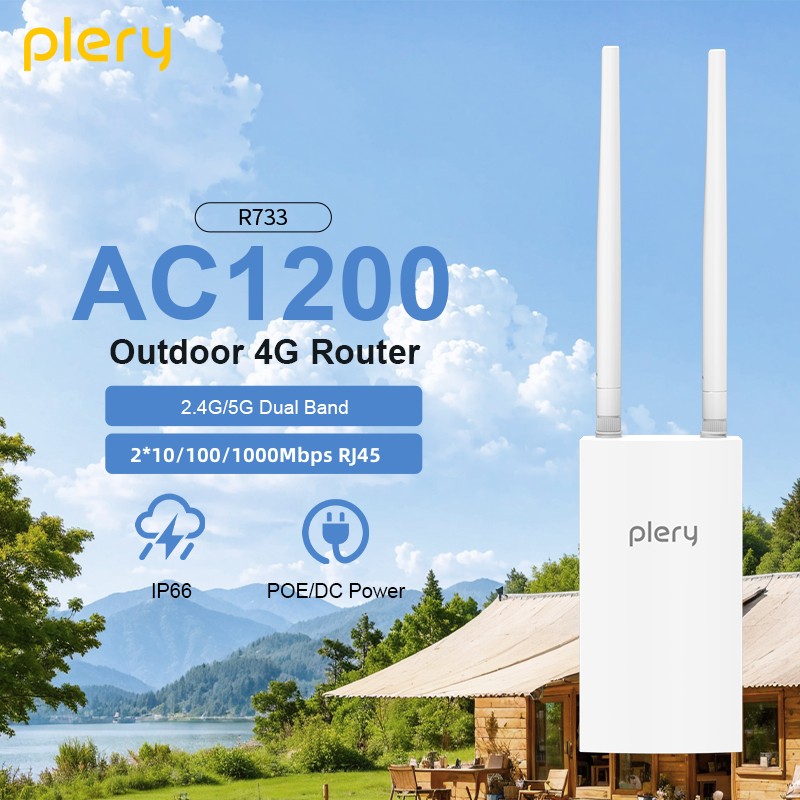 เราเตอร์ Plery 300Mbps+1200Mbp - Wifi 6 Outdoor Ap Waterproof บทวิจารณ์และราคา
