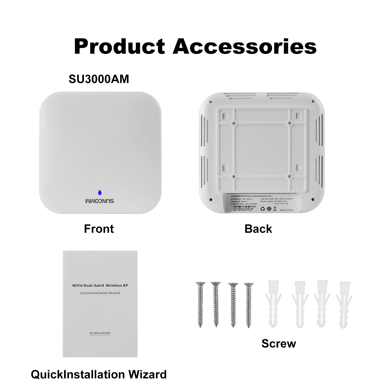 SUNCOMM AX3000 WiFi 6 จุดเชื่อ - Wifi 6 Access Point Ceiling Poe บทวิจารณ์และราคา