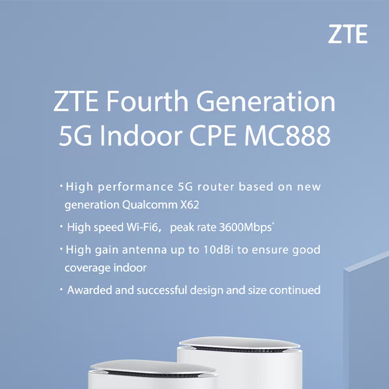 โมเด็มไร้สาย ZTE 5G Indoor CPE - 4G 5G Router Sim Slot Wifi 6 บทวิจารณ์และราคา