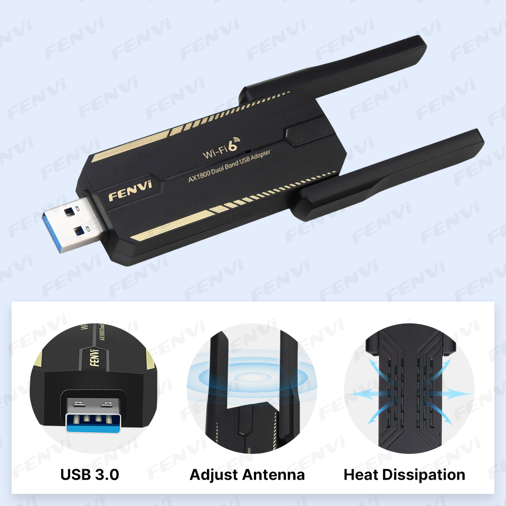 Fenvi AX1800 WiFi 6 USB Adapte - Wifi 6 Usb Adapter Ax1800 บทวิจารณ์และราคา