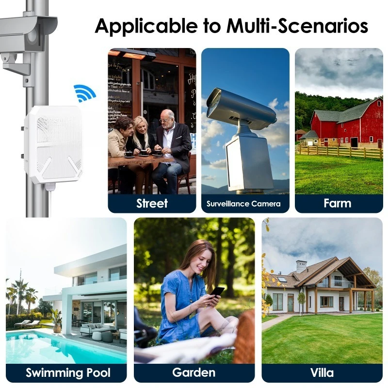 เราเตอร์ไร้สายแบบภายนอกอาคาร ร - Wifi 6 Outdoor Ap Waterproof บทวิจารณ์และราคา