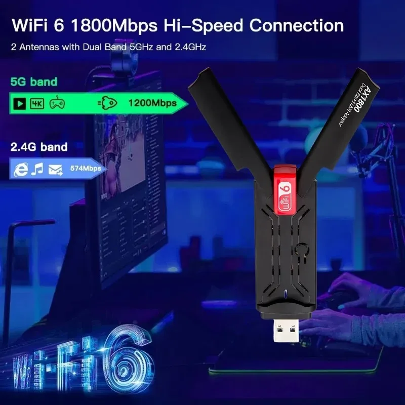 อะแดปเตอร์ไร้สาย WiFi 6 AX1800 - Wifi 6 Usb Adapter Ax1800 บทวิจารณ์และราคา