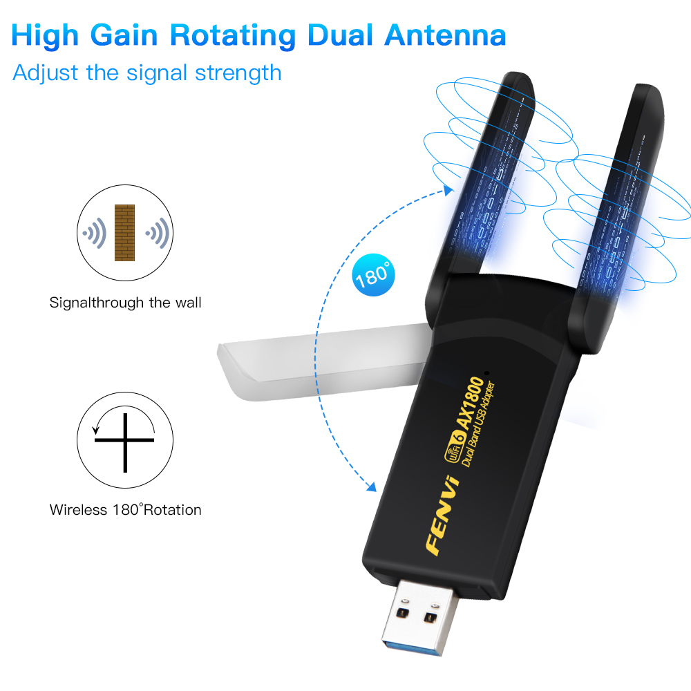 FENVI WiFi 6 USB Dongle MT7921 - Wifi 6 Usb Adapter Ax1800 บทวิจารณ์และราคา