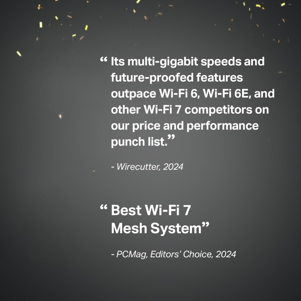 ระบบไวไฟ 7 แบบไตรแบนด์ BE10000 - Wifi 6 Mesh System 3 Pack บทวิจารณ์และราคา