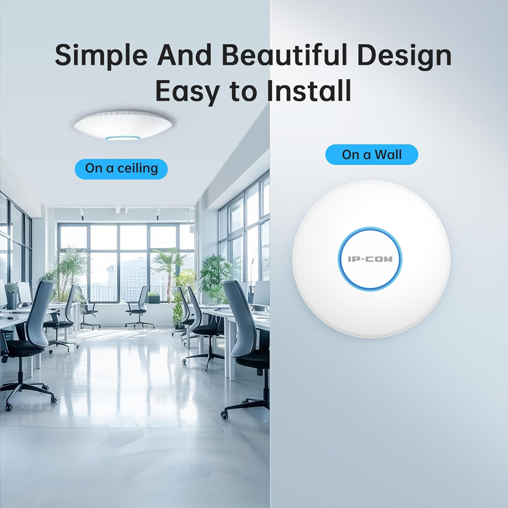 IP-COM W82AP Ultra-Slim Wirele - Wifi 6 Access Point Ceiling Poe บทวิจารณ์และราคา