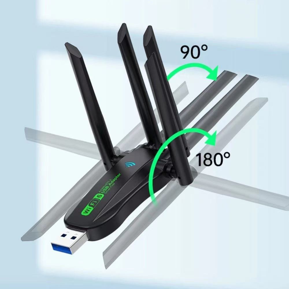 อะแดปเตอร์ USB WiFi6 แบบดูอัลแ - Wifi 6 Usb Adapter Ax1800 บทวิจารณ์และราคา