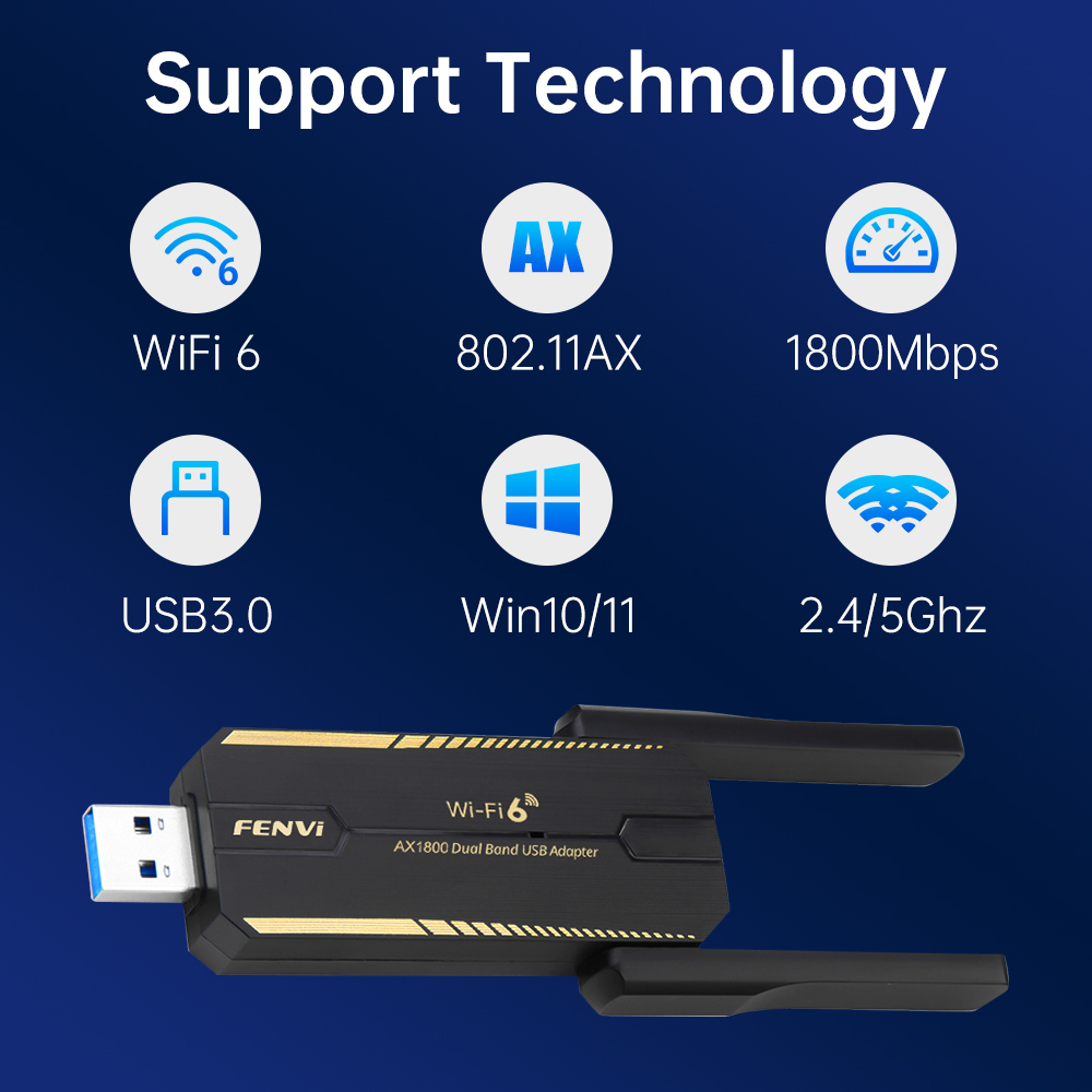 AX1800 WiFi 6 USB WiFi Adapter - Wifi 6 Usb Adapter Ax1800 บทวิจารณ์และราคา