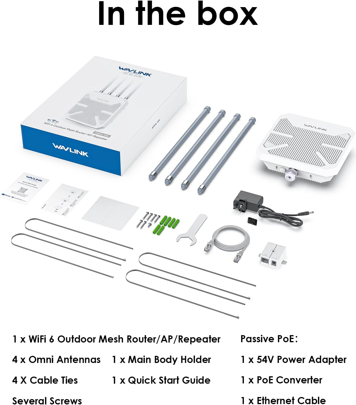 ตัวขยายสัญญาณไวไฟ 6 รุ่น AX180 - Wifi 6 Outdoor Ap Waterproof บทวิจารณ์และราคา