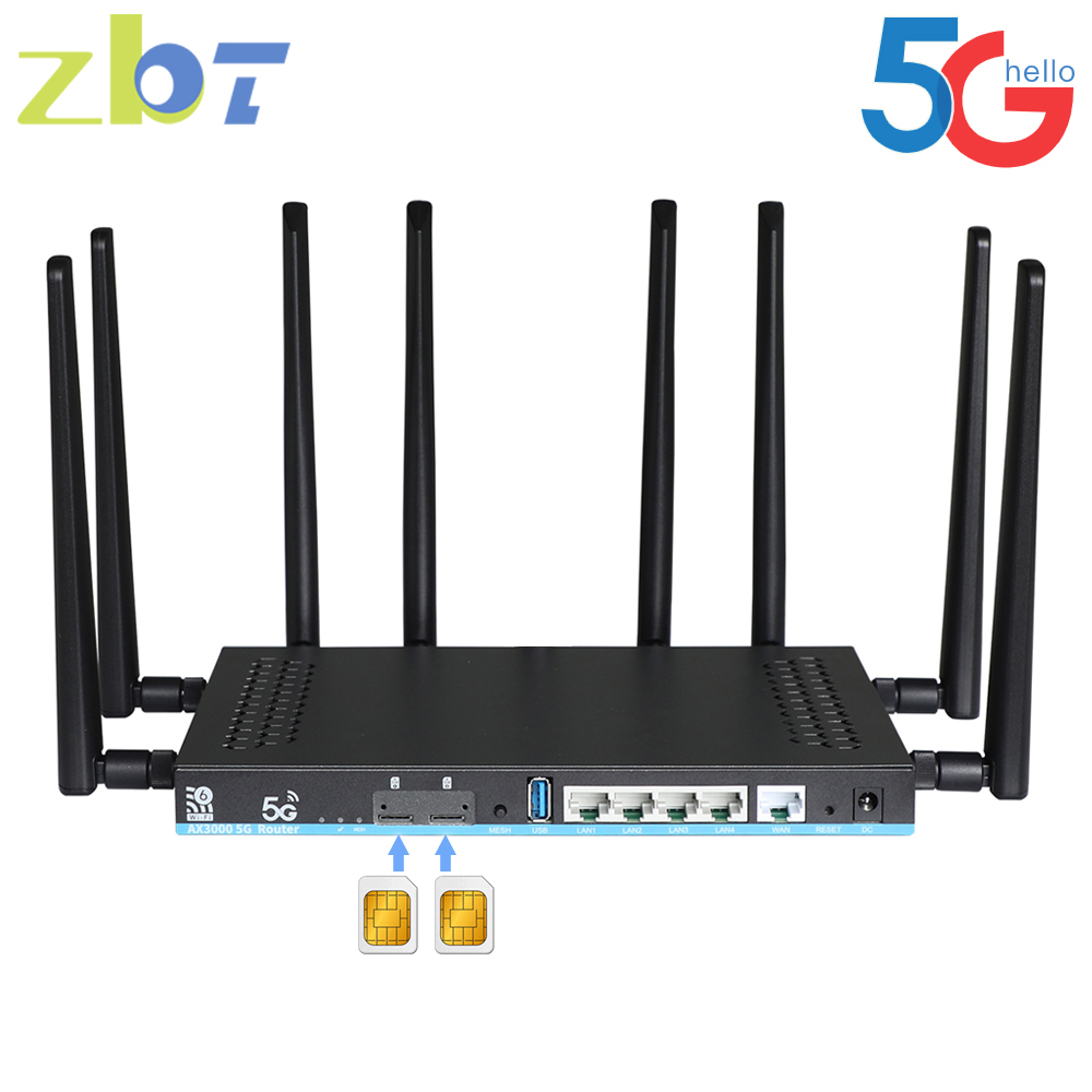 ZBT ซิมการ์ดแบบคู่เราเตอร์5g 2 - Wifi 6 Router Openwrt บทวิจารณ์และราคา