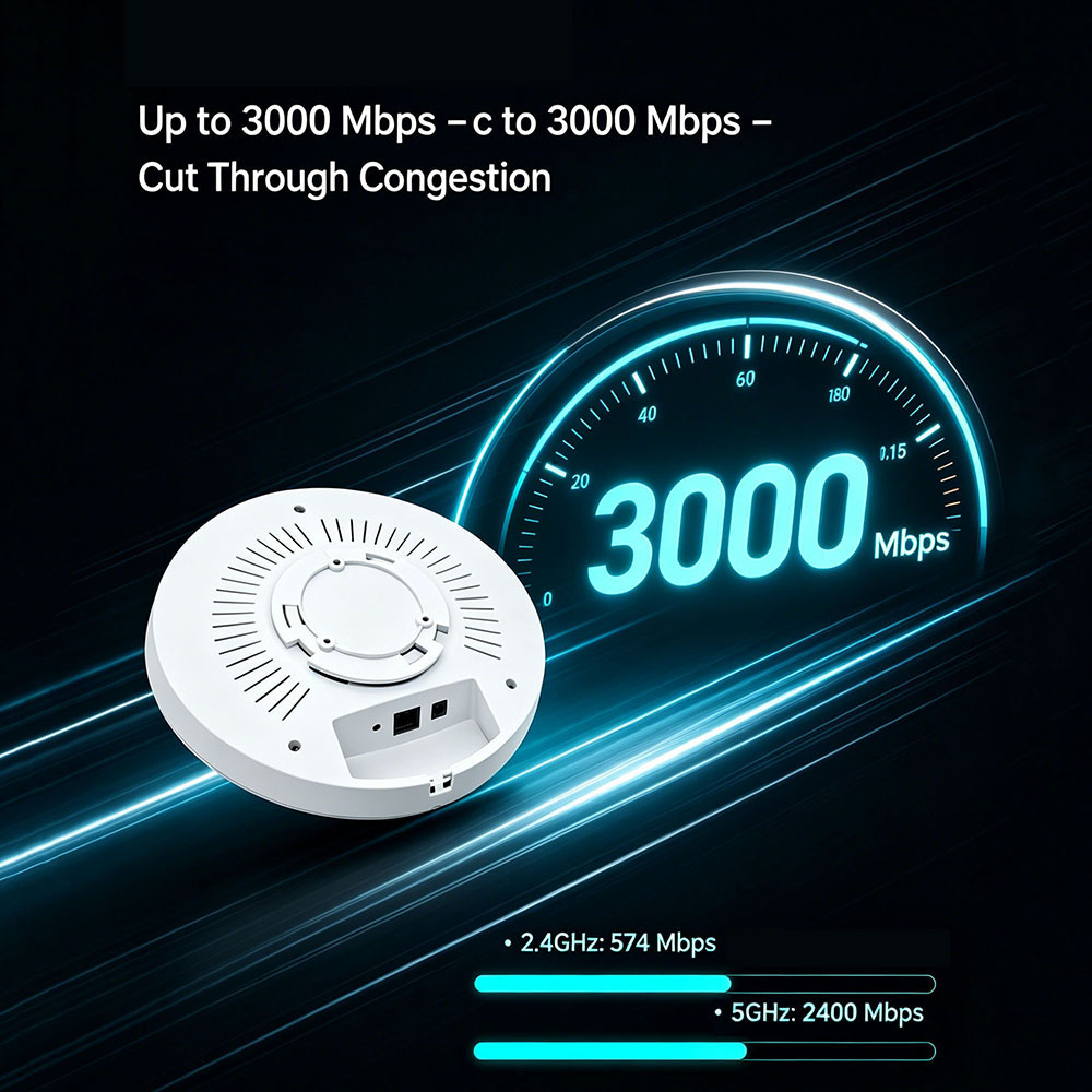 WiFi6 Ceiling AP 3000Mbps Giga - Wifi 6 Access Point Ceiling Poe บทวิจารณ์และราคา