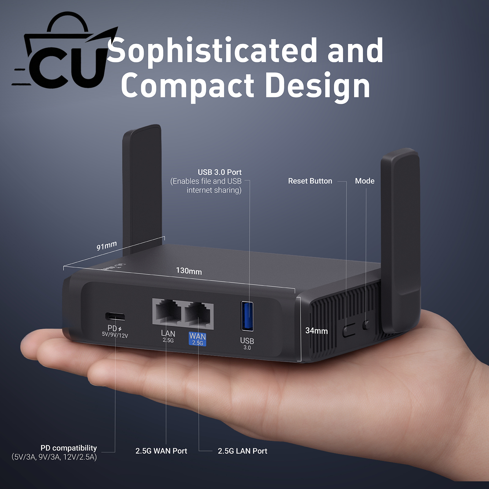 เราเตอร์ GL-BE3600 (Slate 7) W - Gaming Router 2.5G Port บทวิจารณ์และราคา